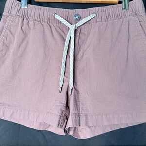 Vuori Women's Athletic Shorts in Tan